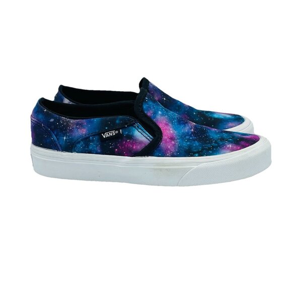 Vans Womens Shoes Size 6 Galaxy Universe Stars Off The Wall Slip On Sneakers - Picture 1 of 11